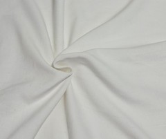 White Cotton Woven Velvet Fabric By The Yard | Wholesale 340 GSM