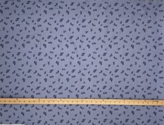 Blue Ditsy Floral Linen & Rayon Blend Fabric