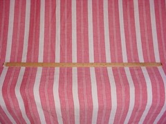 17-1/8Y Mulberry FD520 Antibes Stripe Light Red Cafe Stripe Upholstery Fabric