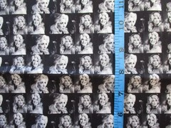Dolly Parton iconic 70’s pic 100% Cotton Fabric by the 1/4 Yard : 9″ x 57″ Music