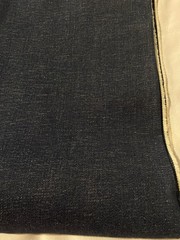 Dark blue cotton denim fabric /very slight strech 28″ x 60″(heavier weight)