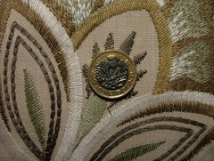 3.4 Metres iLiv Ophelia Thyme Embroidered Fabric Curtain Upholstery Cushion