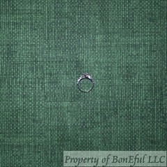 BonEFul FQ Cotton Quilt Dark Green Tone Tweed Linen Burlap Print Blender Calico