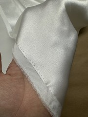 Japanese Triacetate Satin/ Dull Face Heavy Crepe /56” W/ Ivory