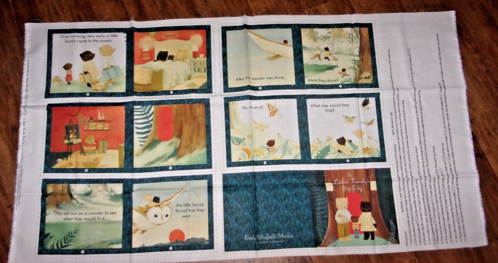 RILEY BLAKE “THE LITTLEST FAMILY’S BIG DAY” FABRIC BOOK PANEL