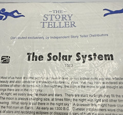 Vintage Uncut Solar System Felt Story Board Fabric The Storyteller See Touch