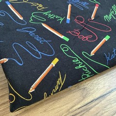 MARY ELLEN HOPKINS SSI Chalkboard Signatures Names Quilting Cotton Fabric 1y+34″