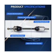 Maxfavor CV Axle Front Fit for 2000 2001 2002 2003 2004 2005 2006 Toyota Tund…