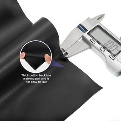 PU Faux Leather Fabric for 0.4 Yards Material Black