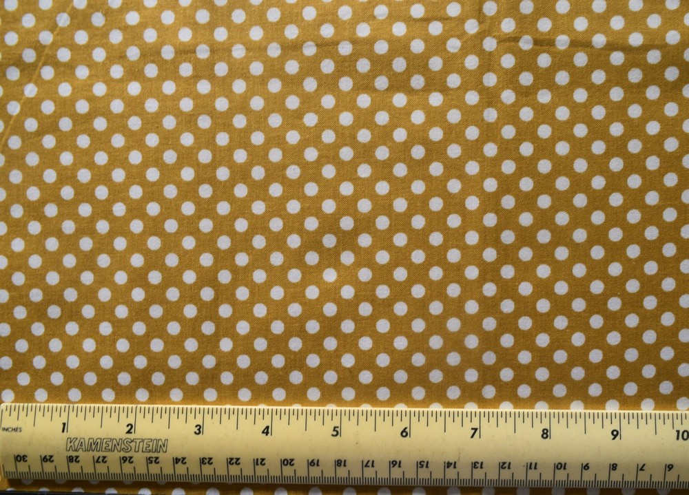 1/4 yard cotton fabric Needle Craft Just Dots camel 5mm dots quilting crafts sew