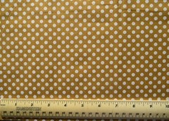 1/4 yard cotton fabric Needle Craft Just Dots camel 5mm dots quilting crafts sew