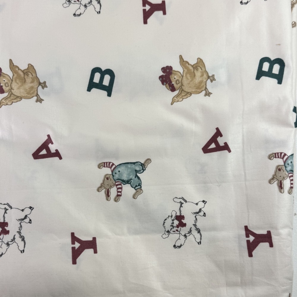 Adrienne Samuelson Fabric BABY themed with animals 2 1/4 yard 56 inch wide