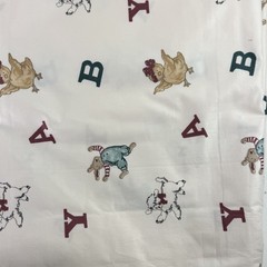 Adrienne Samuelson Fabric BABY themed with animals 2 1/4 yard 56 inch wide