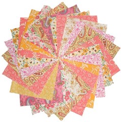 40 5″ Quilting Fabric Squares BEAUTIFUL SPRING DAY/BUY IT NOW!10 DIFFERENT 4 EA