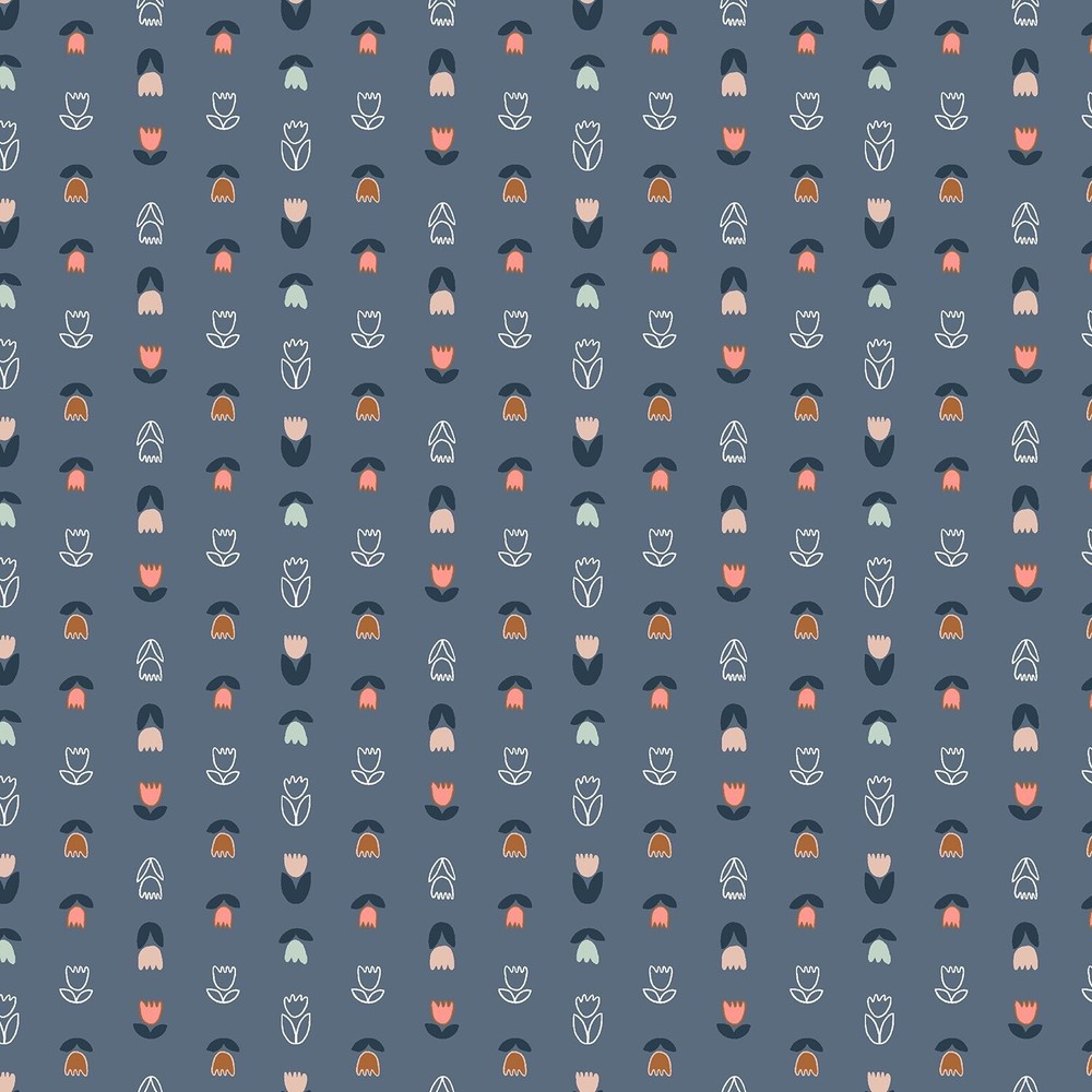 Cotton + Steel Britta’s Kitchen by Studio Ingrid Ann IA104 SB1 Slate Blue Cotton