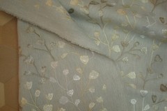 2.55 yds Stout Fabric Stumble Agate Embroidery Upholstery Pillows Gray 54″ x 92″