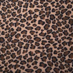 Leopard Print Fleece Fabric 58″ Wide Animal Print Fleece Yard Tan Brown