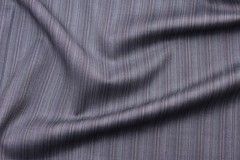 Lanificio Cerruti 130’s Wool Suiting Fabric Gray Brown Stripe Herringbone 5.75m