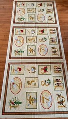 Timeless Treasures Fabrics Of Soho 12 DAYS OF CHRISTMAS 3 Panels 44X106 Holiday