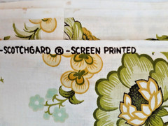 5 YDS 5th Avenue Designs Home Decor Fabric Yellow Jacobean Floral Glazed Cotton