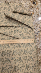 Lightweight Fabric Tan With Green Flowers 5 Yards Uncut Hobby Lobby
