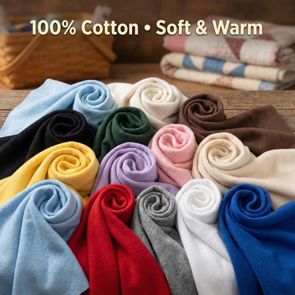Cotton Flannel Fabric Soft Brushed 100 Percent Cotton 42 Inch Wide Warm