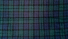 Black Watch Scottish Tartan Heavy Weight Fabric, 2 1/4 Yards X 55” Wide Vintage