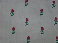 Hoffman California Fabrics – 3 Yds x 44″ W – Gray / Dark Red Floral Print