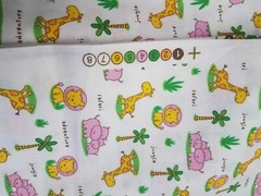Cotton fabric 100%  3 yards Cute Jungle Safari Adventure 108″ x 44″ uncut