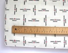RARE Simon Chang Denim Fabric YARDAGE 6 Yards Designer 60″ x 284″ Cream Material