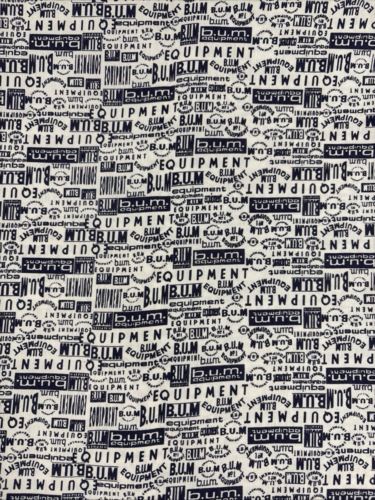 Vintage Fabric BUM Equipment Sewing Crafts Canvas Material (C2) 36″X60″