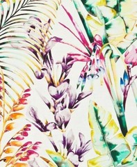 HARLEQUIN CURTAIN FABRIC DESIGN Paradise 3.5 METRES PAPAYA/FLAMINGO/APPLE