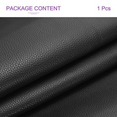 23 ” x 54 ” Faux Leather Strip Furniture Cover Pebble Skin Black PU