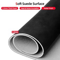 Suede Auto Headliner Fabric 98″ x 60″, Foam Backed Roof Liner | 98″ L × 60″ W