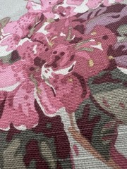 Braemore Upholstery Drapery Fabric 1 yd Watercolor Floral Botanical Cottage New