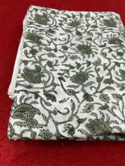 5 Yard Hand Block Print Cotton Indian Dressmaking Fabric Craft Sewing Hand Craft