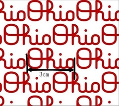 Ohio Polyester Cotton blend fabric. 20″ x 55″ College University 1112132
