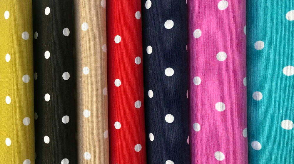 Polka Dot Fabric Spots Dots PolyCotton Material Chic Textile – 55” wide