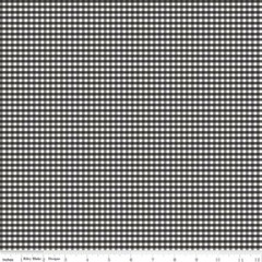 Fat Quarter Riley Blake Small Gingham 1/8″ Check Black Cotton Quilting Fabric