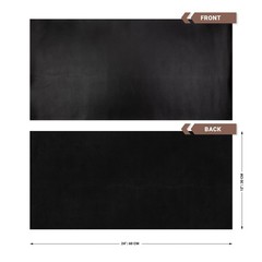 Shkira 12”X24” Tooling Leather Square – 2.0MM Black Sheets for Full,