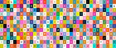 MODA – Ruby Star Society – Selvedge Magic – Selvedge Letters – Multi ,1/4 yard