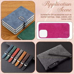 11 X 8 Inch 10 Colors Frosted Faux Suede Fabric Velvety Touch Solid PU Leather