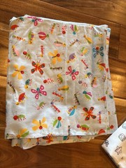 Lot Of 2 Baby Kid Themed Flannel Fabric