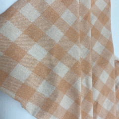 100% Knitted Cotton Jersey 260gsm- Digitally Printed Gingham Pink Pattern Fabric