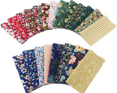 Cotton Charm Packs 42 Pieces 5×5 Inch Dark Floral Fabric Squares for Quilting