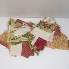 1 Pounds 7 Ounces Cotton Print Fabrics Scraps Quilt