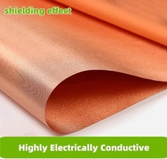 Pure Copper Faraday Fabric Cloth 39″X43″ for Wifi Cell Bluetooth GPS Grounding M