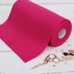 Premium Felt Roll – 12″ x 10yd – Magenta – Soft Wool-Like 1.2mm Thick