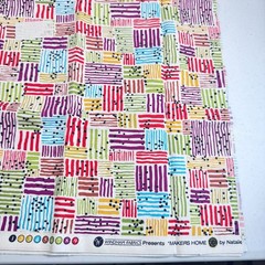 windham quilting cotton fabric stripes squares multicolored 38×43 1 yards