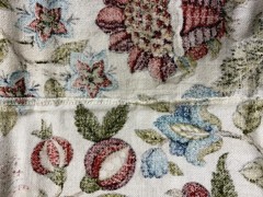Upholstery Weight Fabric, 204” Wide By 84” Long, Four 51” Wide Sections, VGC
